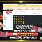 BUKTI JACKPOT SLOT GATES OF OLYMPUS 1000 TERPERCAYA DI INDONESIA TGL 26-10-2024