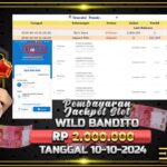 BUKTI JACKPOT SLOT WILD BANDITO TERPERCAYA DI INDONESIA TGL 10-10-2024