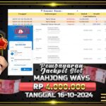 BUKTI JACKPOT SLOT MAHJONG WAYS TERPERCAYA DI INDONESIA TGL 16-10-2024