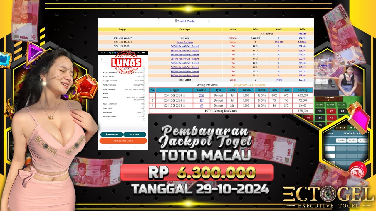 BUKTI JACKPOT TOGEL TOTO MACAU TERPERCAYA DI INDONESIA TGL 29-10-2024